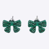 Aretes mini moño navidad