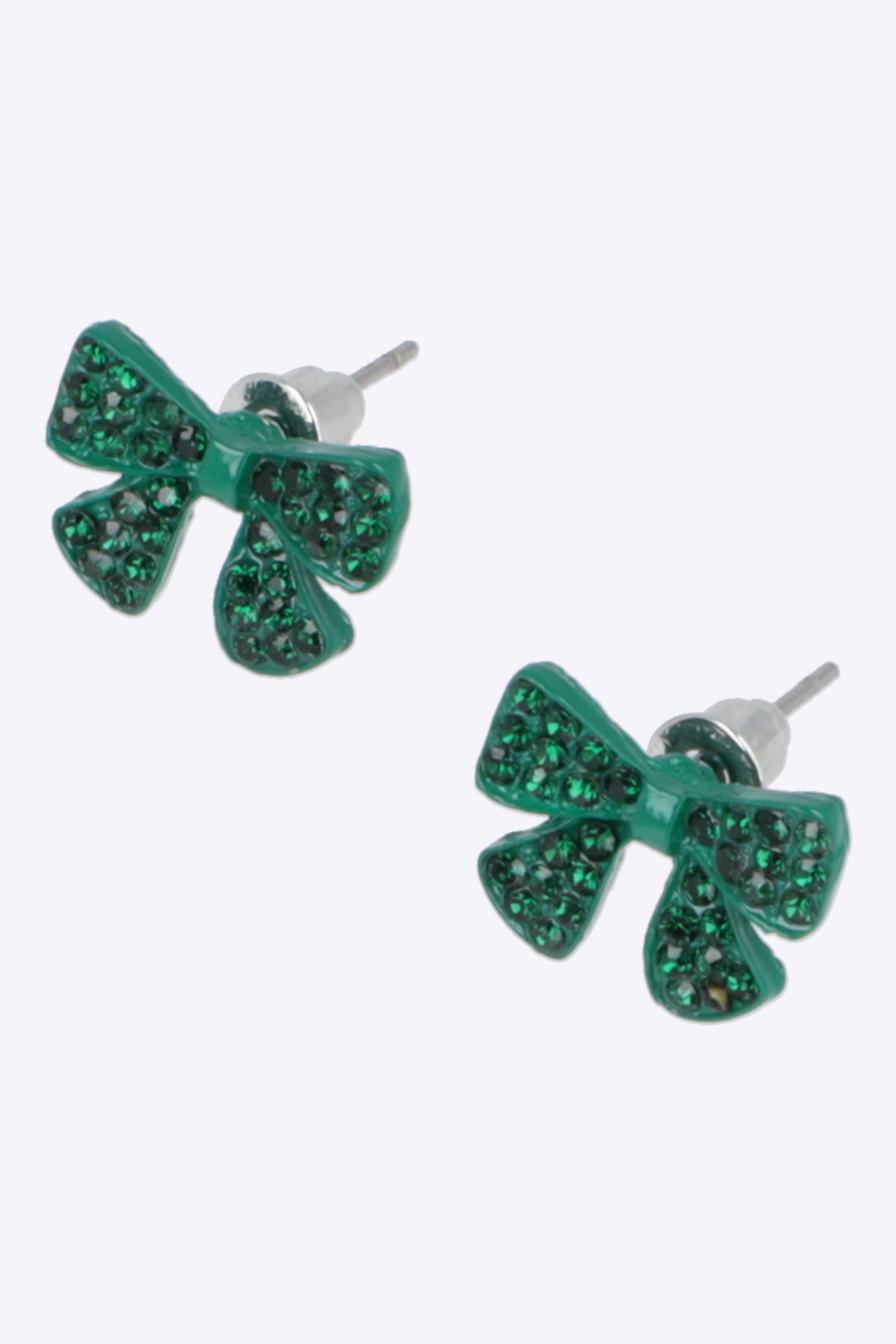 Aretes mini moño navidad