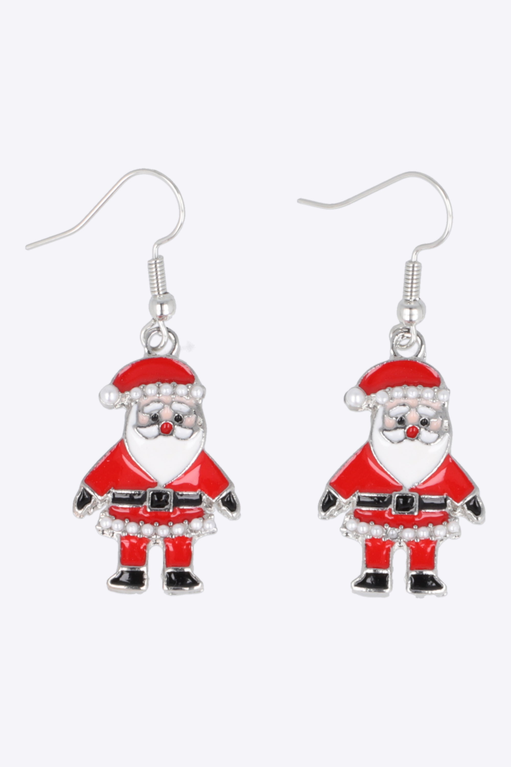Aretes santa claus esmaltado