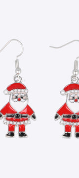 Aretes santa claus esmaltado