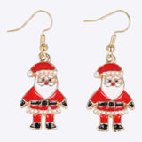 Aretes santa claus esmaltado