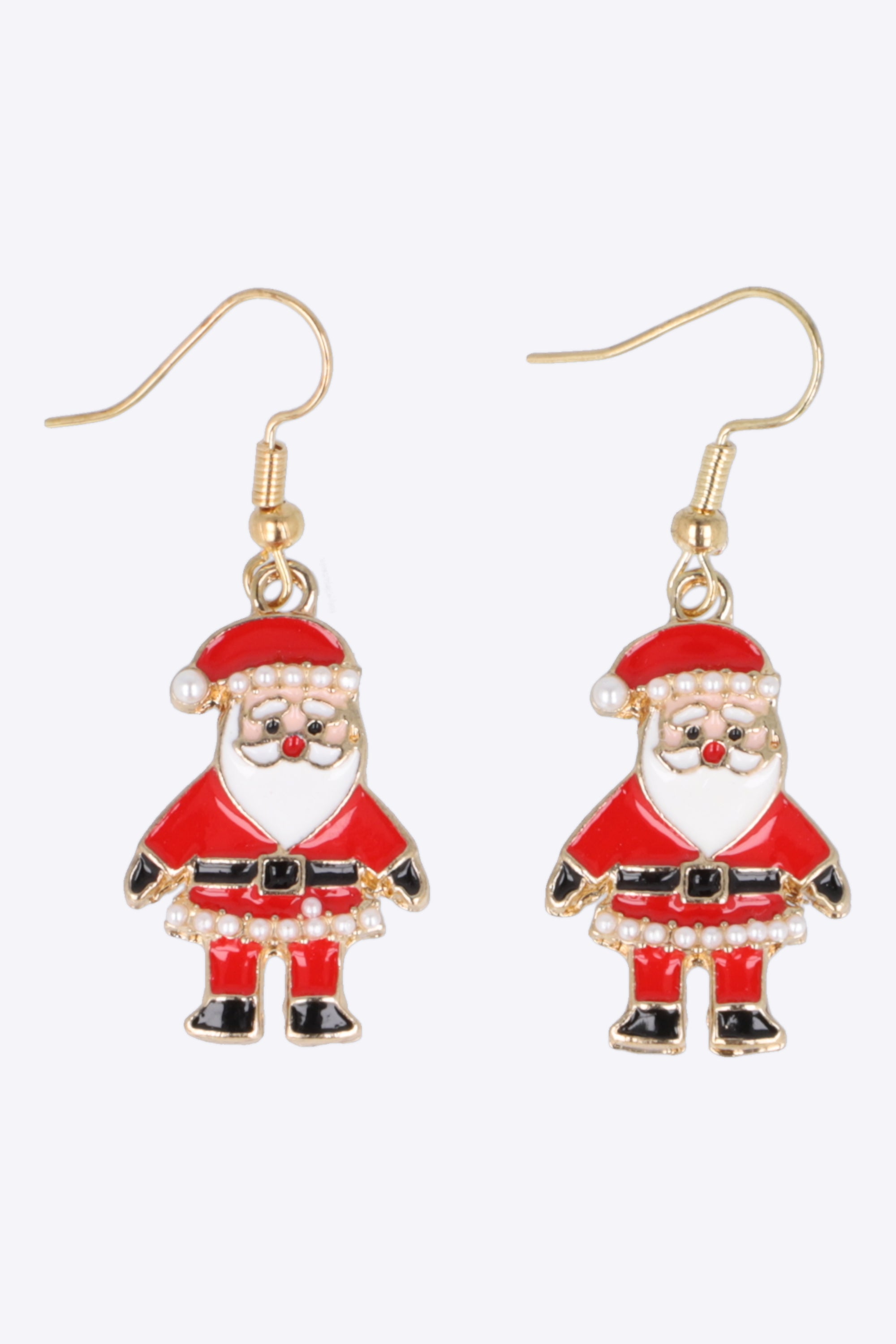 Aretes santa claus esmaltado