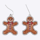 Arracadas galleta navidad esmaltada