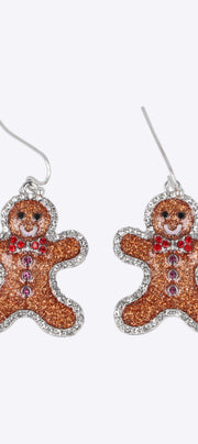 Arracadas galleta navidad esmaltada