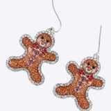 Arracadas galleta navidad esmaltada