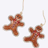 Arracadas galleta navidad esmaltada