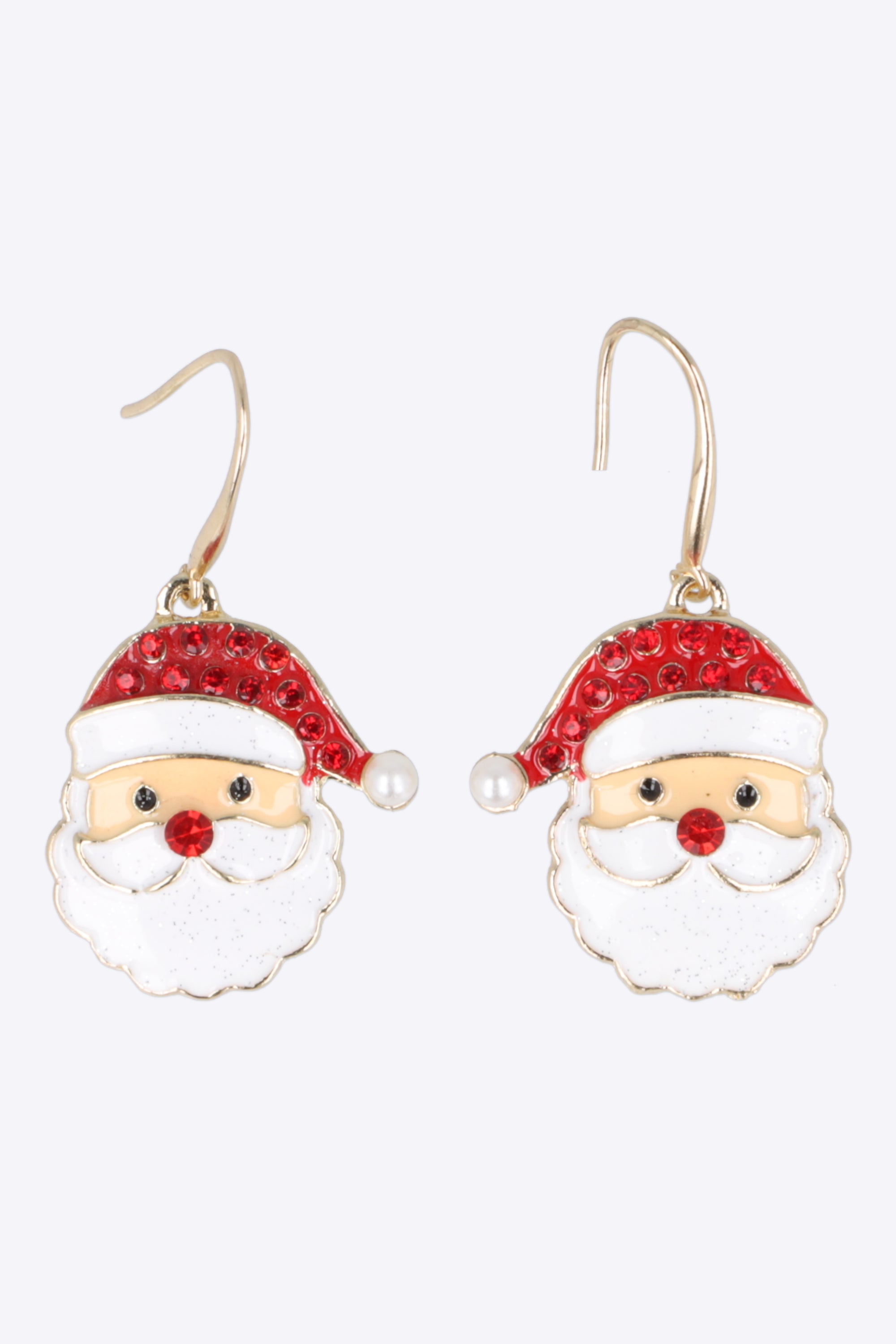 Aretes figura navideña esmalte