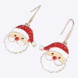 Aretes figura navideña esmalte