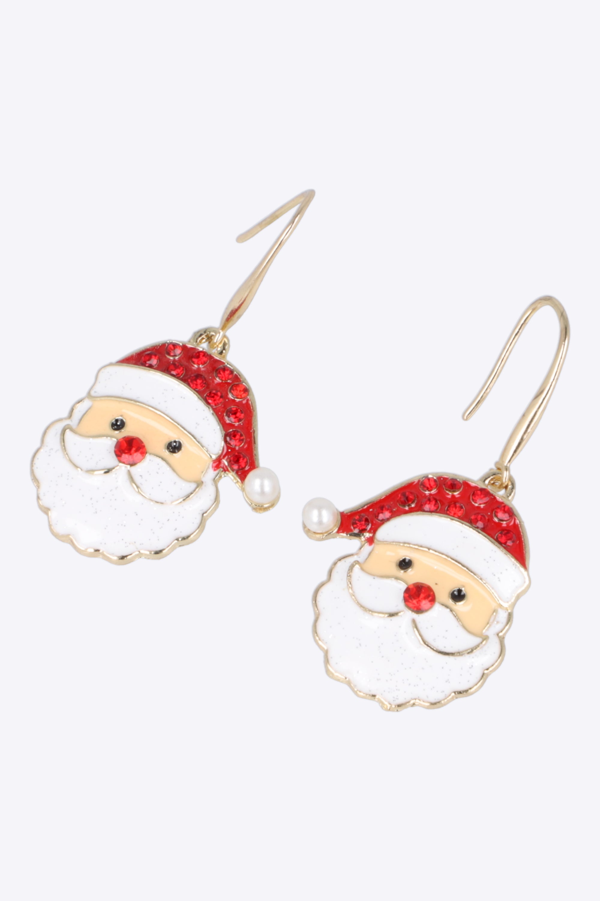 Aretes figura navideña esmalte