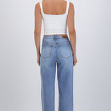 Jeans wide leg rombos brillos