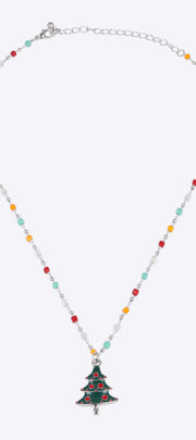 Collar arbol de navidad beads