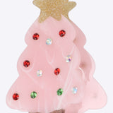 Pinza figura navideña glitter