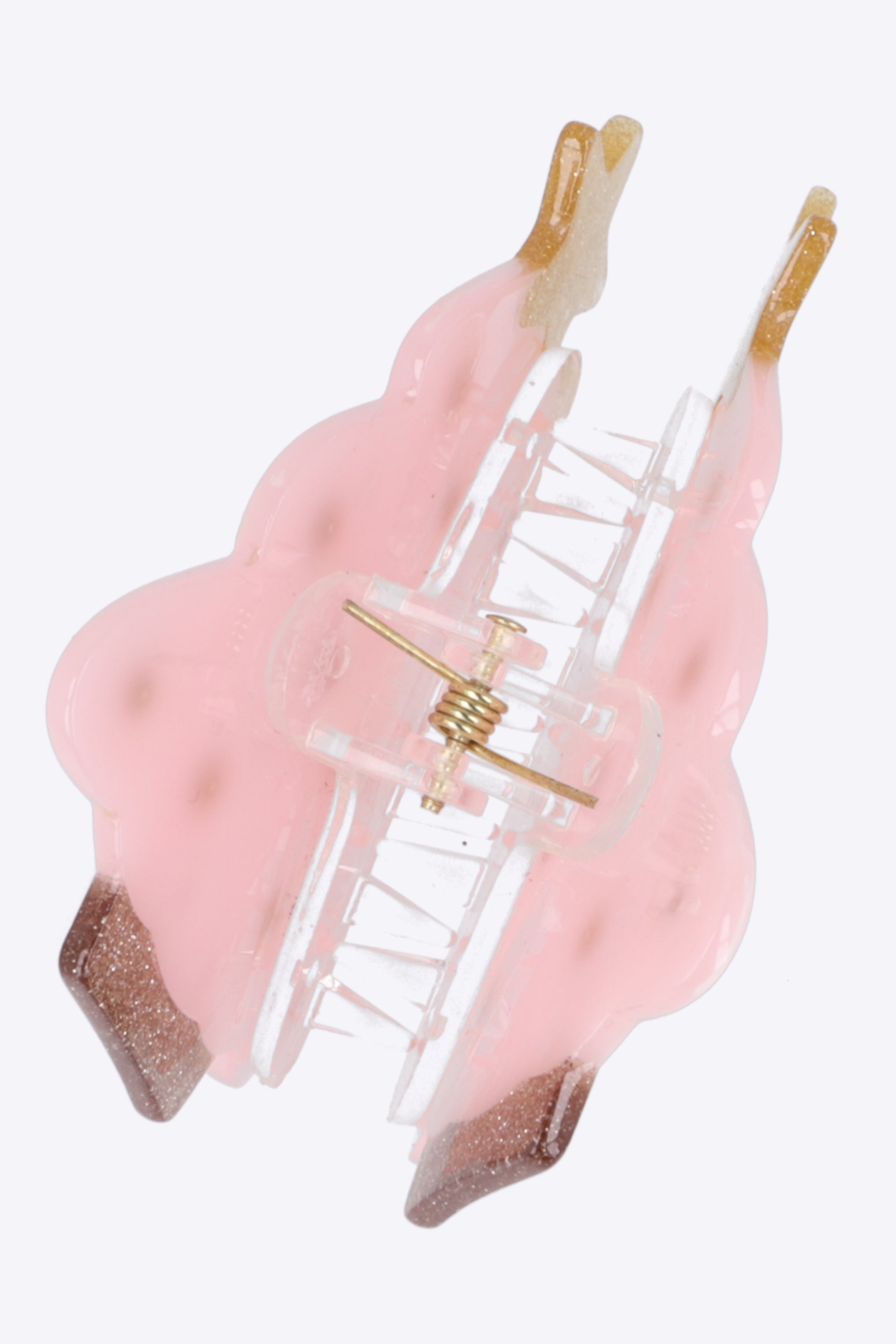Pinza figura navideña glitter