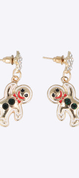 Aretes galleta estrella metal