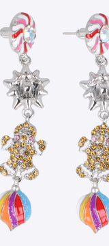 Aretes multi charm navidad