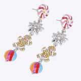 Aretes multi charm navidad