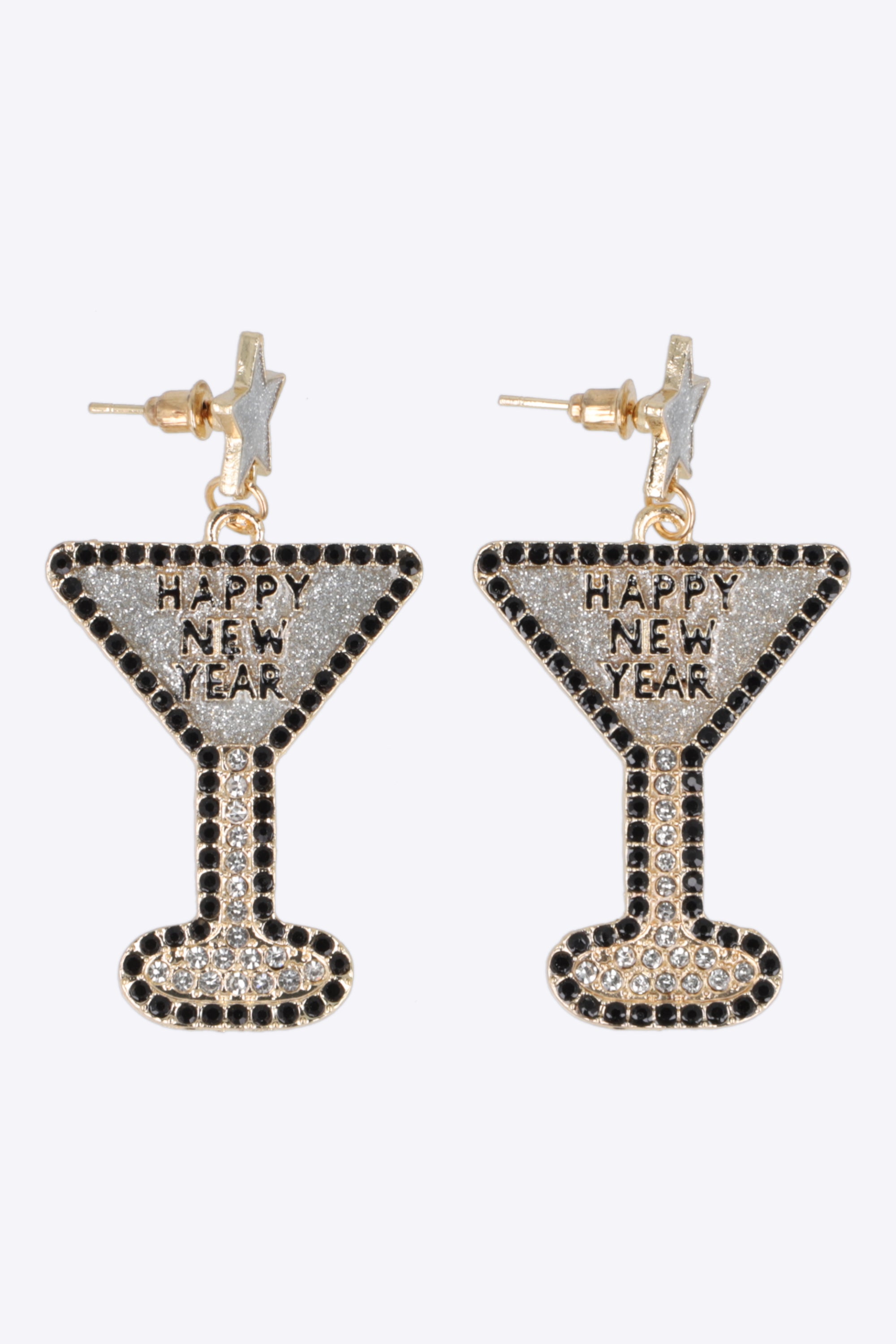 Aretes copa happy new year