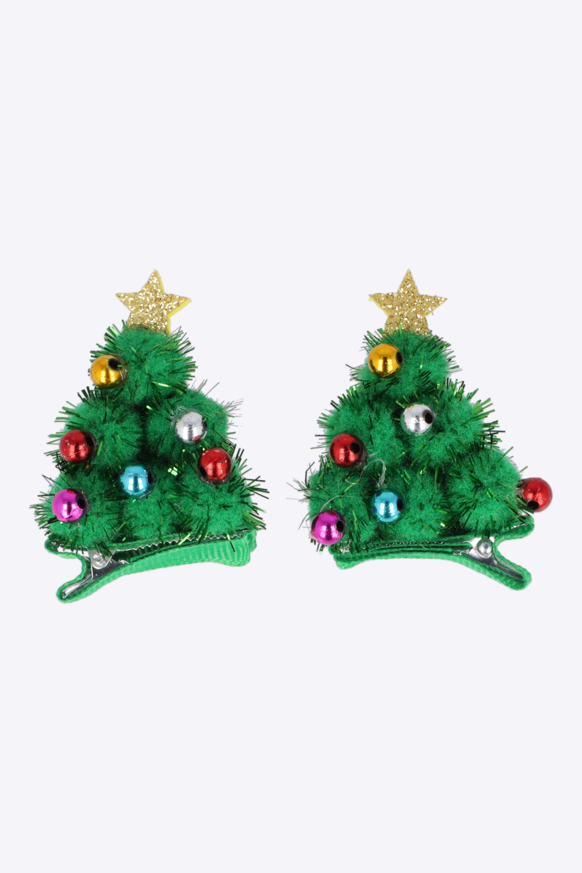 Set 2 broches arbol navideño