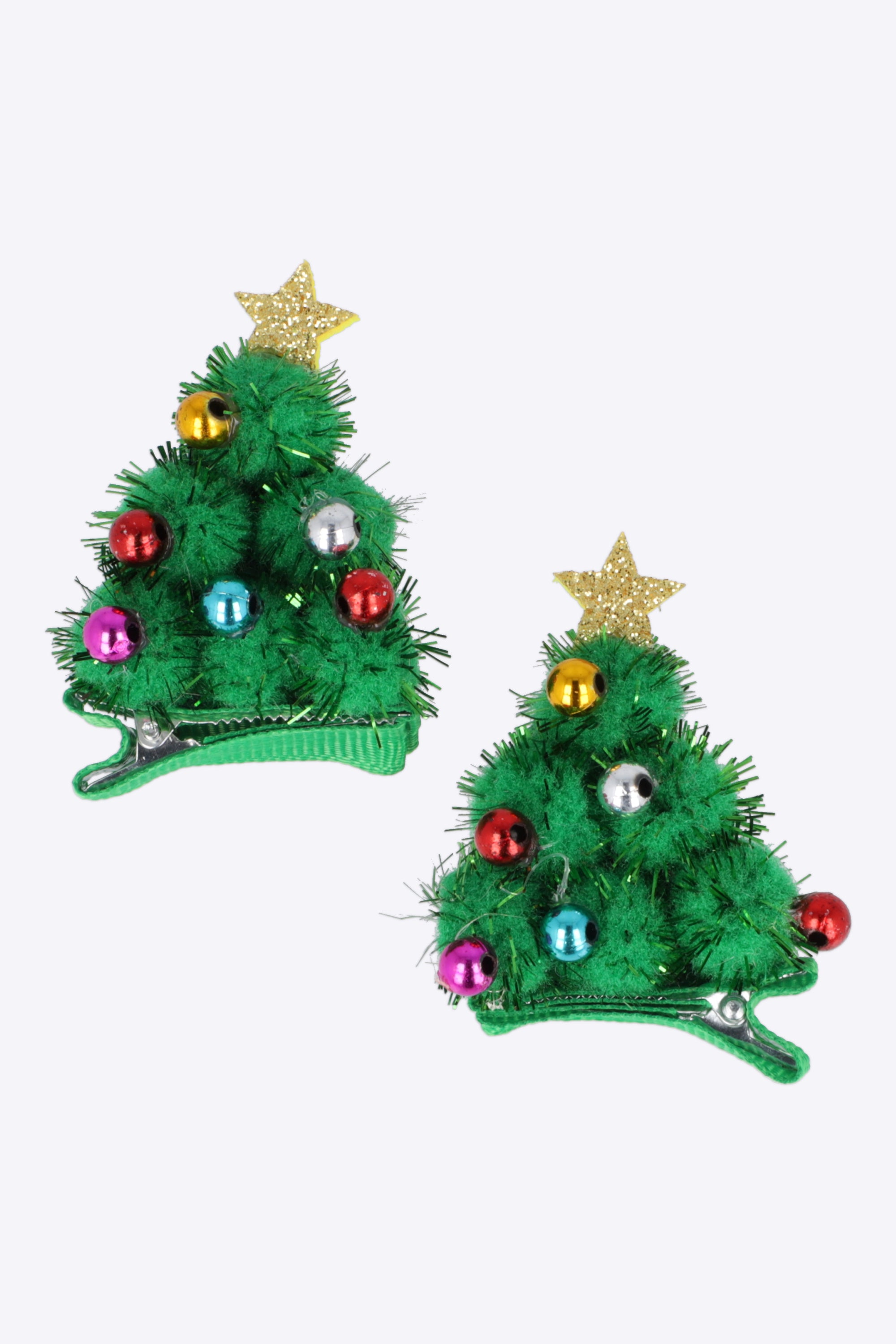 Set 2 broches arbol navideño