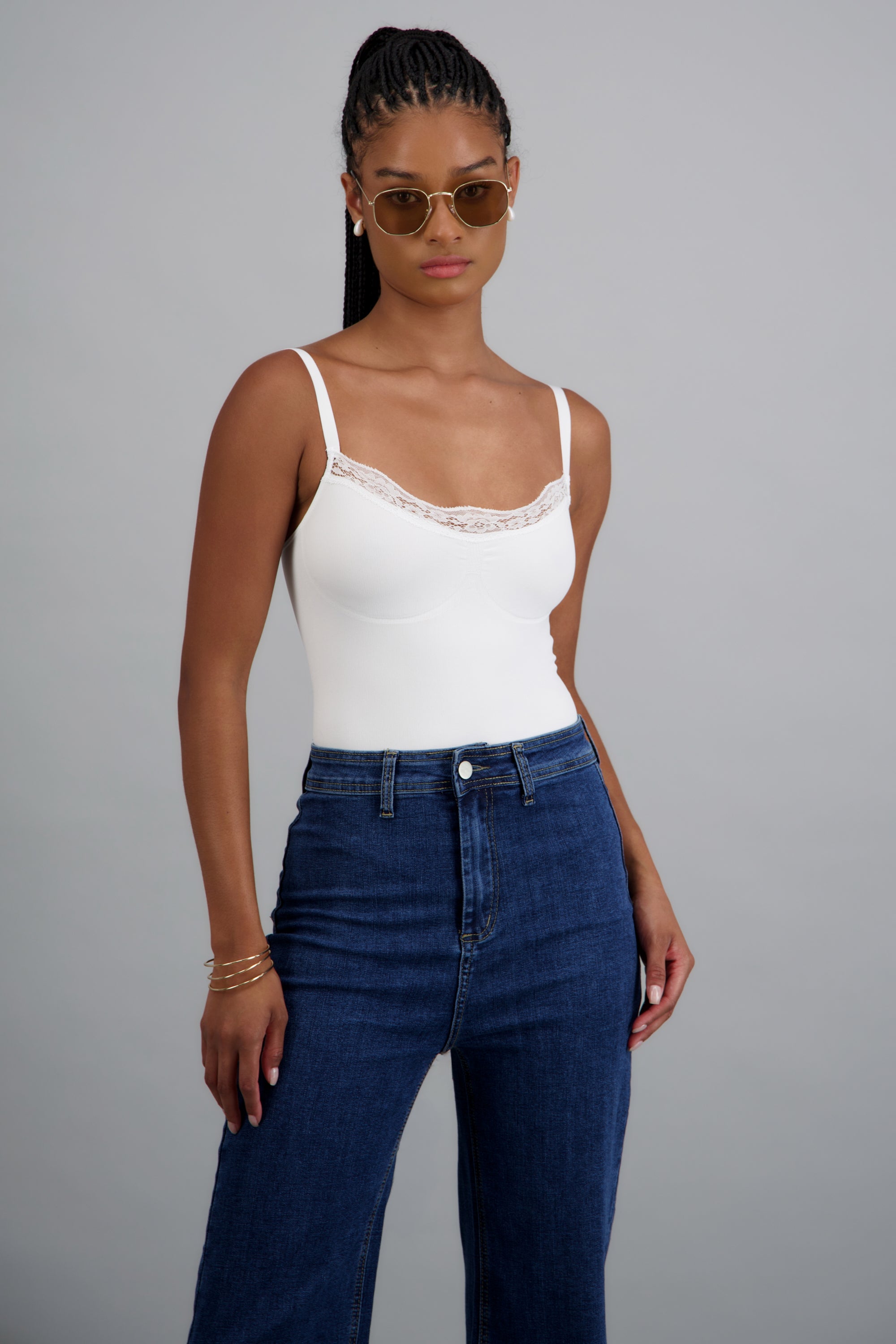 Bodysuit detalle encaje BLANCO