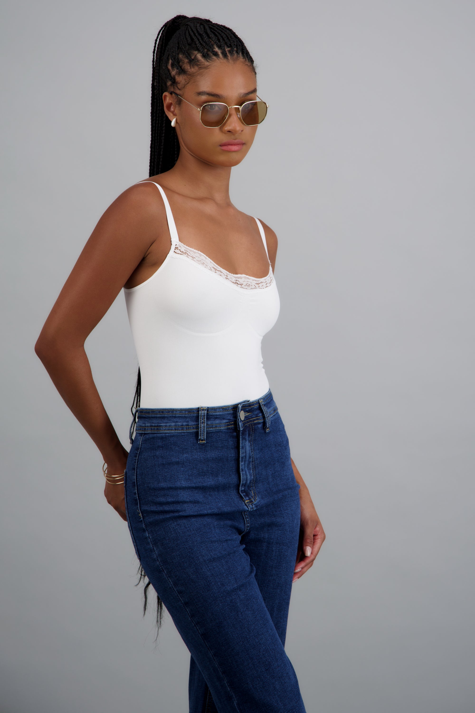 Bodysuit detalle encaje BLANCO
