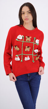 Suéter navideño juego de "gato"