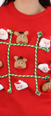 Suéter navideño juego de "gato"