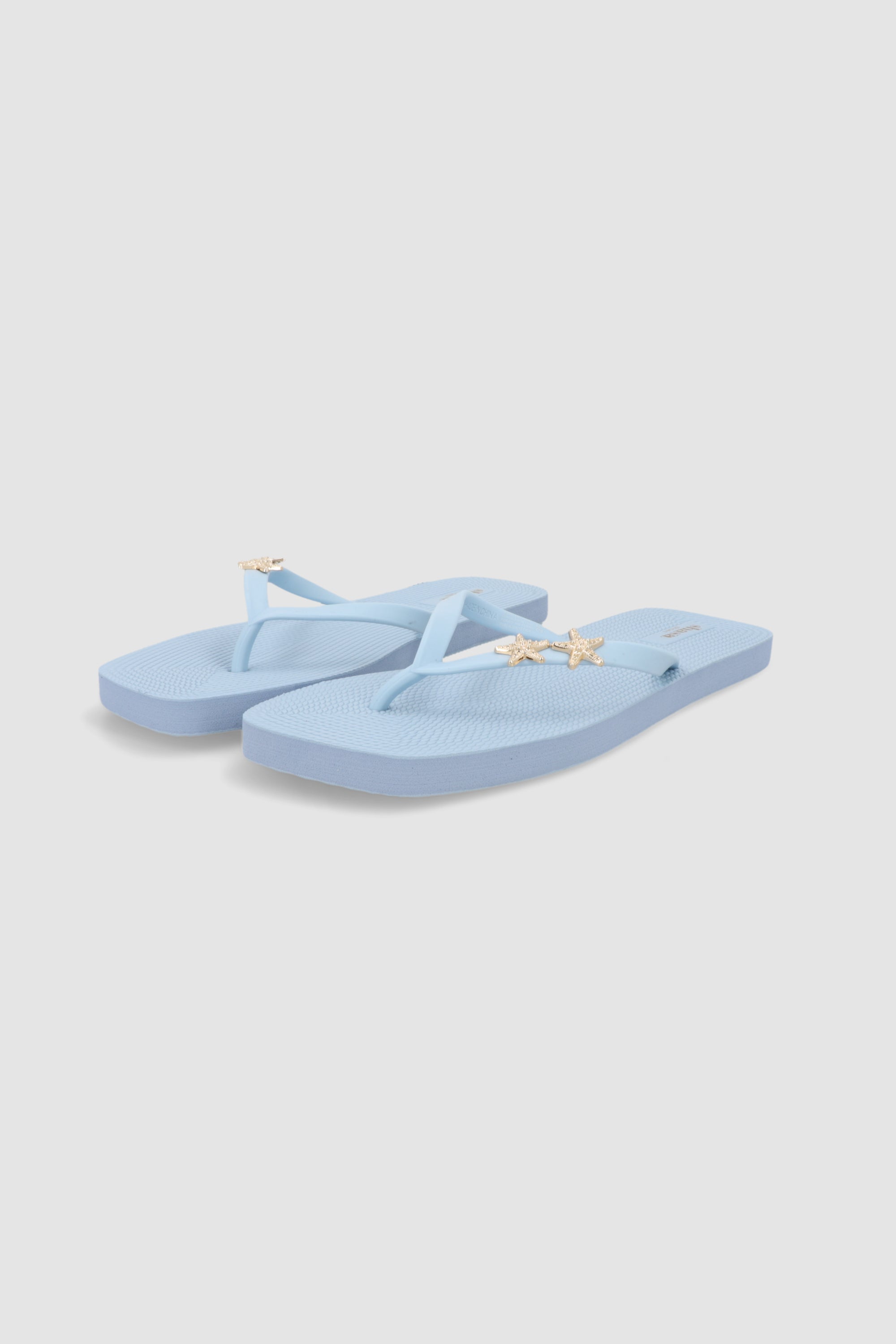 Flip flop plataforma estrelas de mar AZUL CIELO