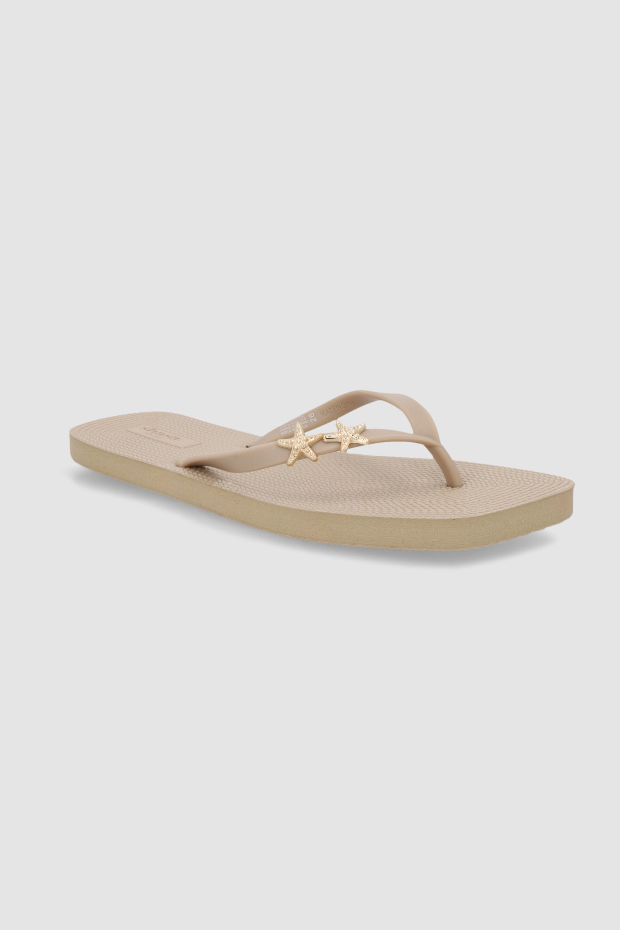 Flip flop plataforma estrelas de mar TAUPE