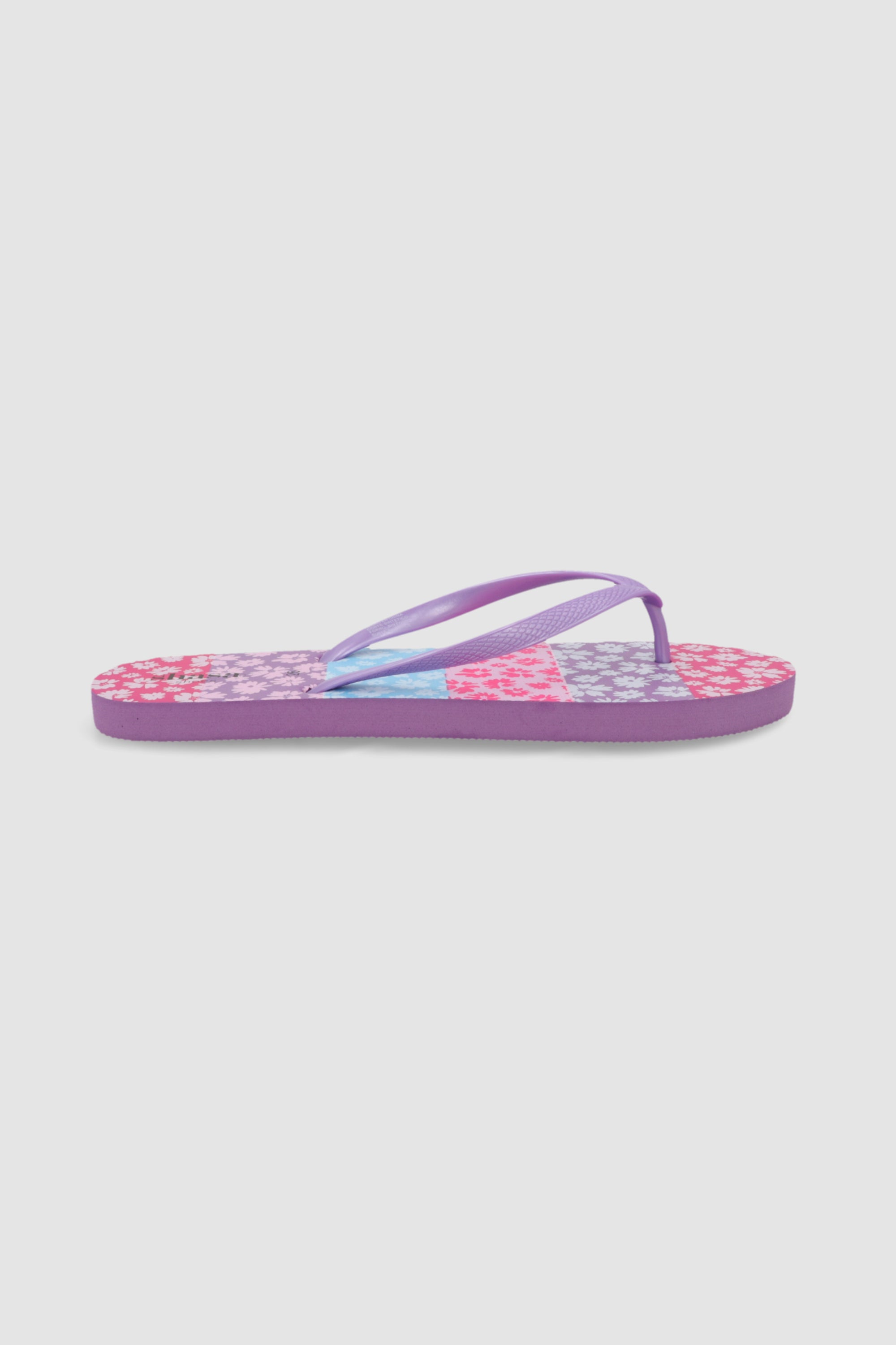 Flip flop flores bloques LILA