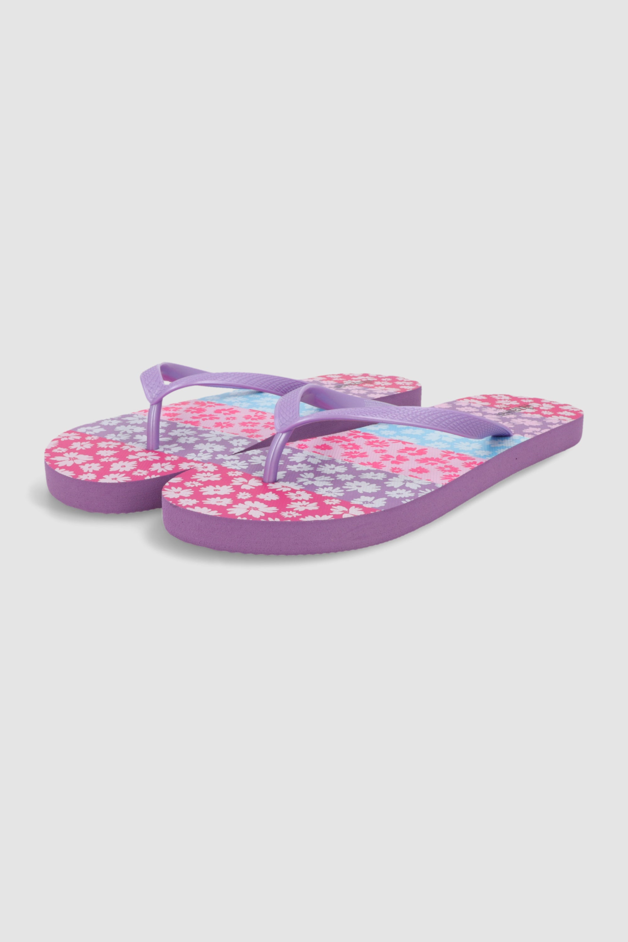 Flip flop flores bloques LILA