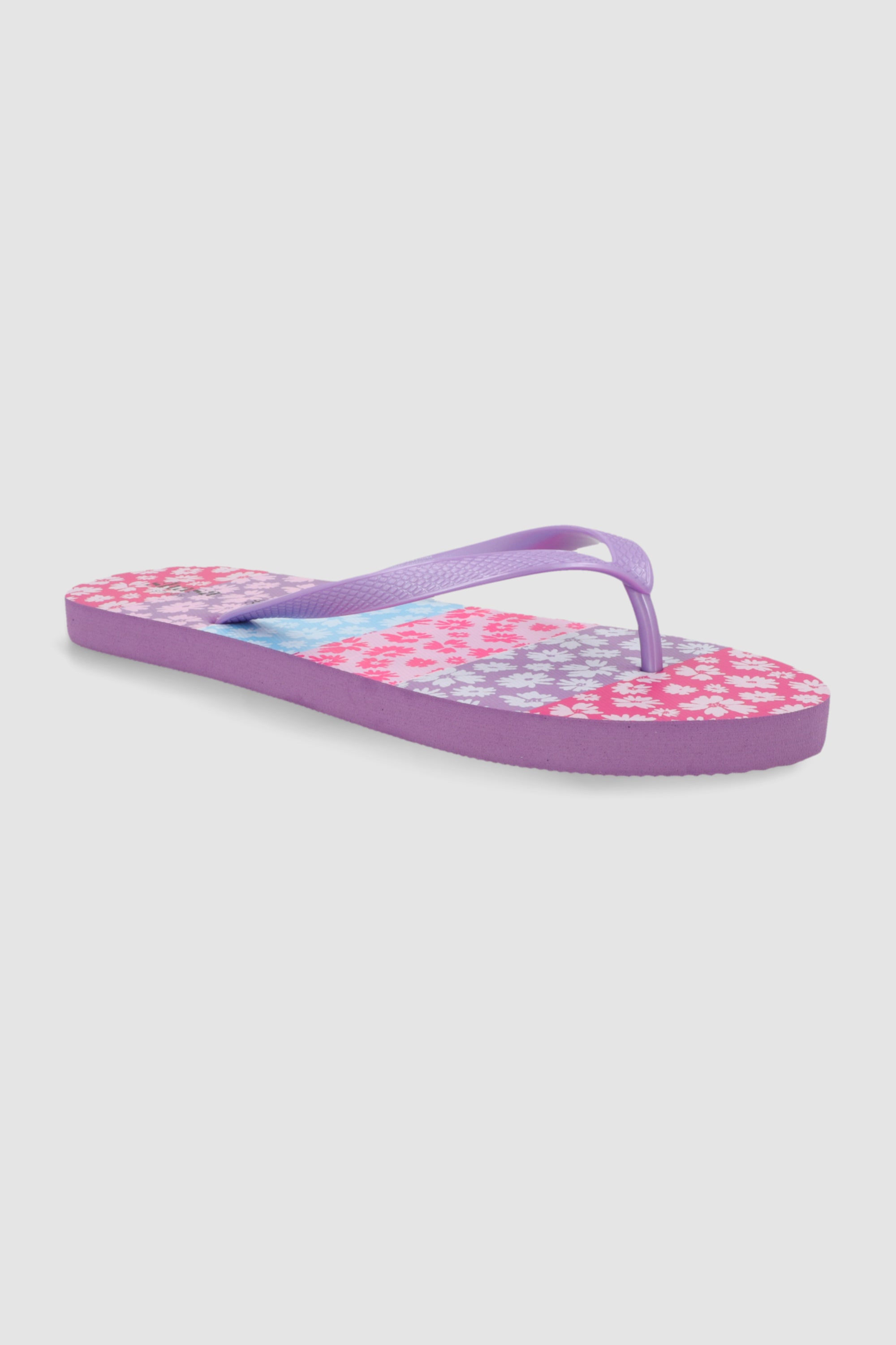 Flip flop flores bloques LILA