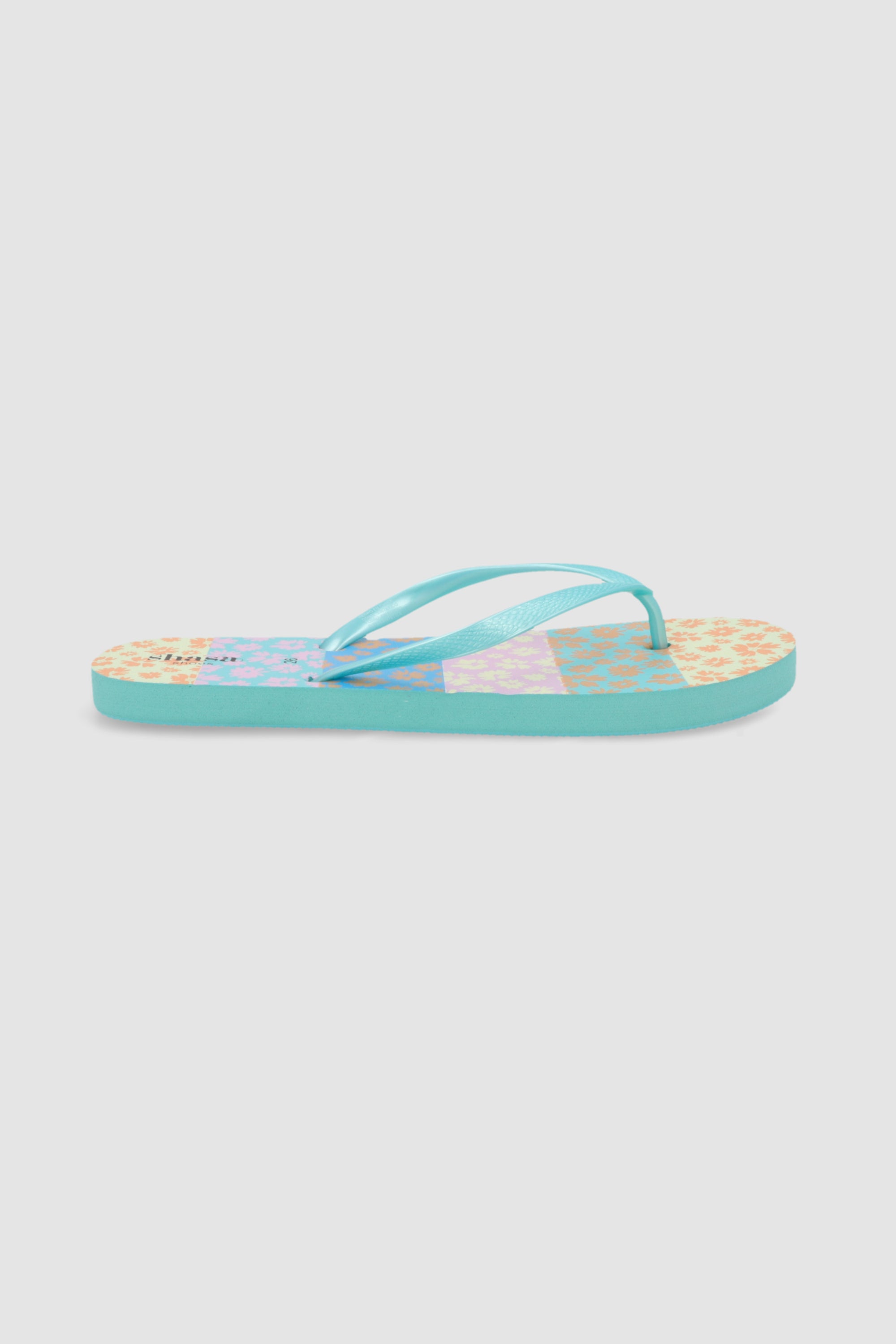 Flip flop flores bloques VERDE