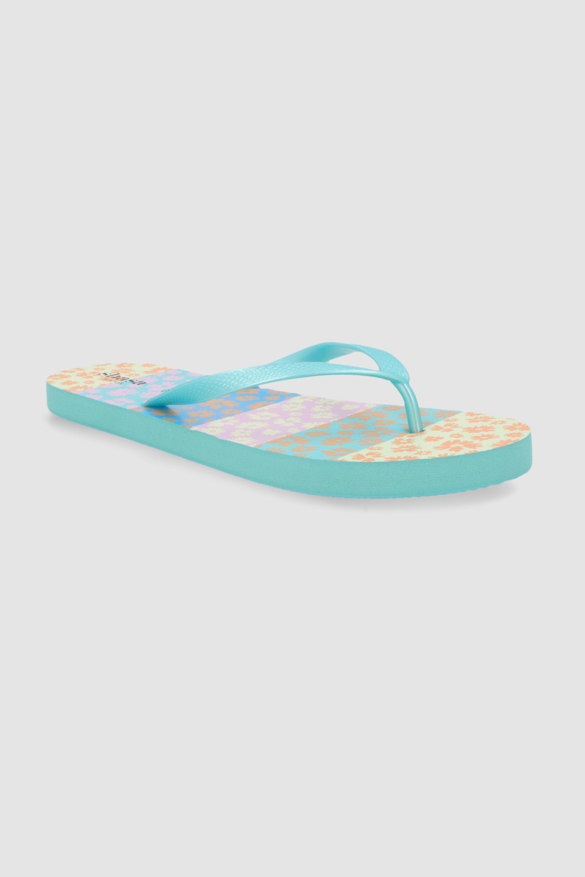 Flip flop flores bloques VERDE