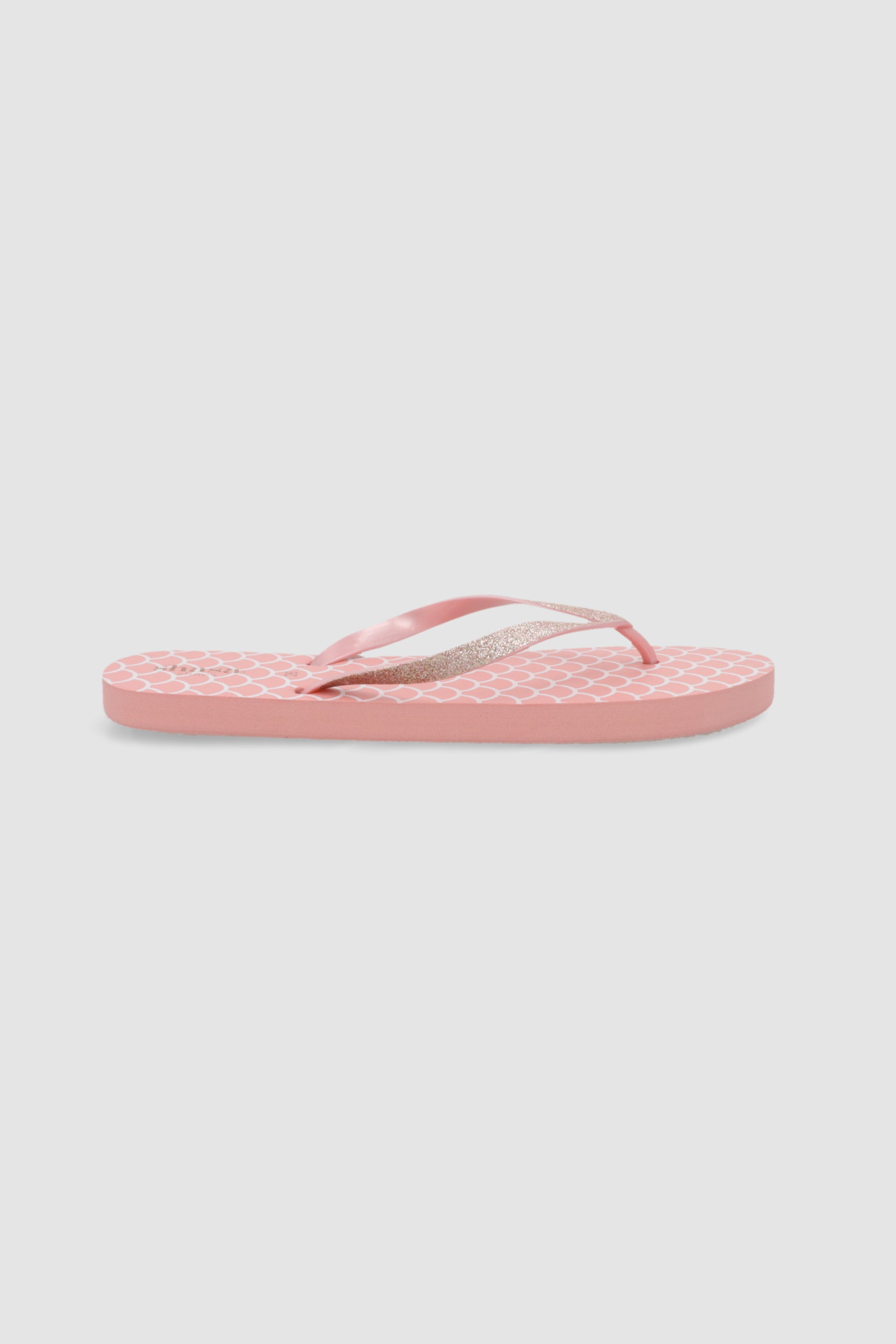 Flip flop escamas foil BLUSH