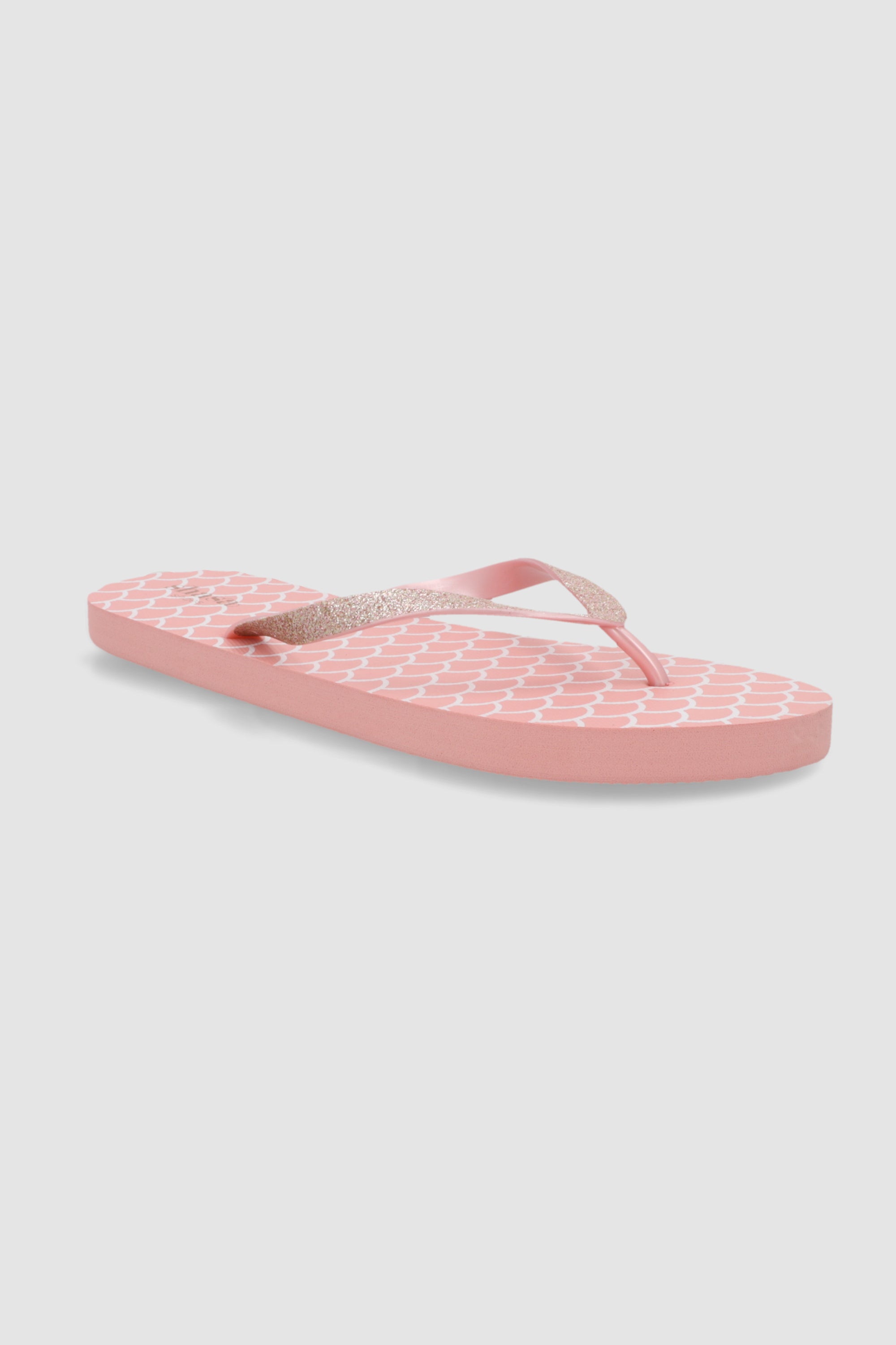 Flip flop escamas foil BLUSH