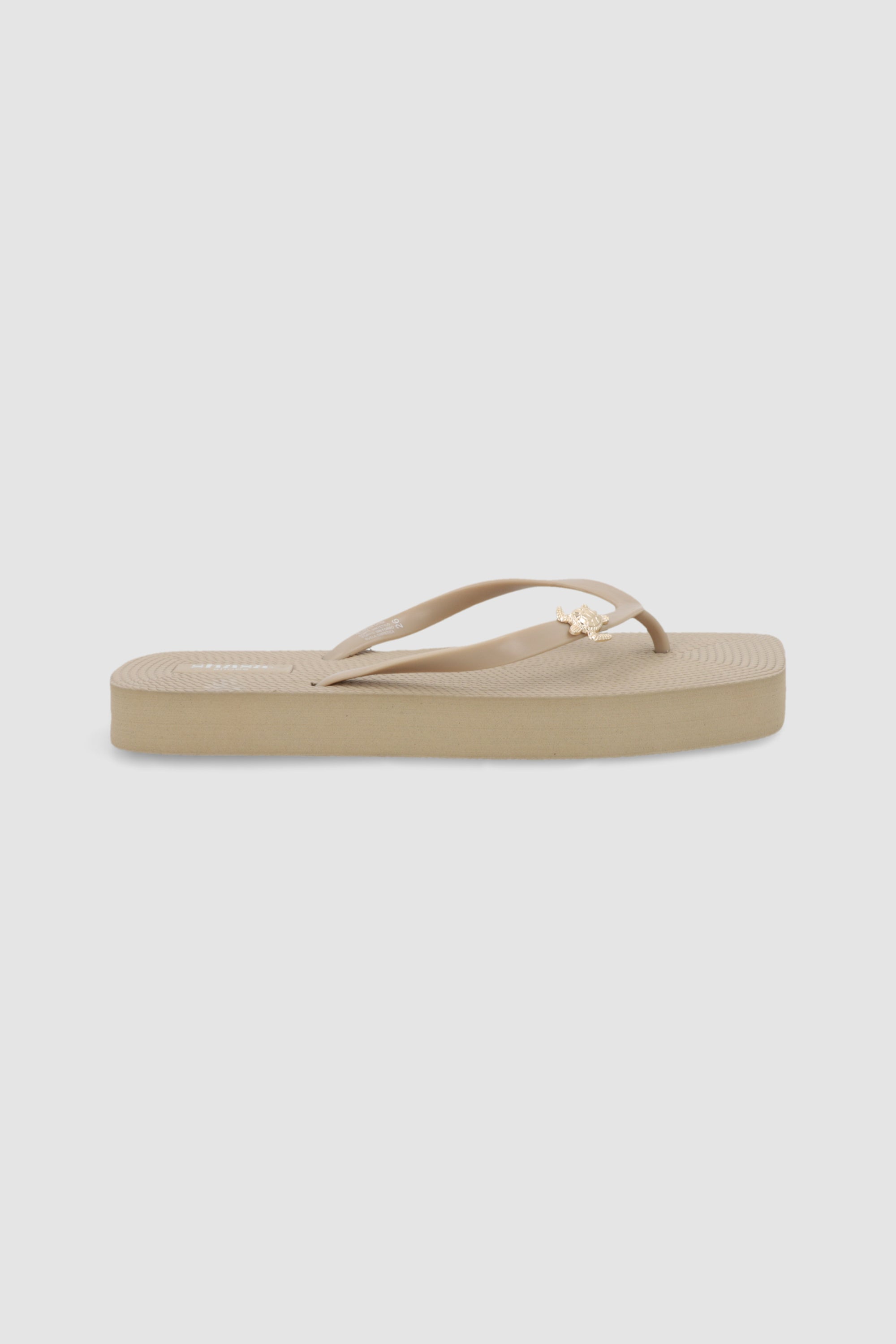 Flip flop plataforma tortuga TAUPE