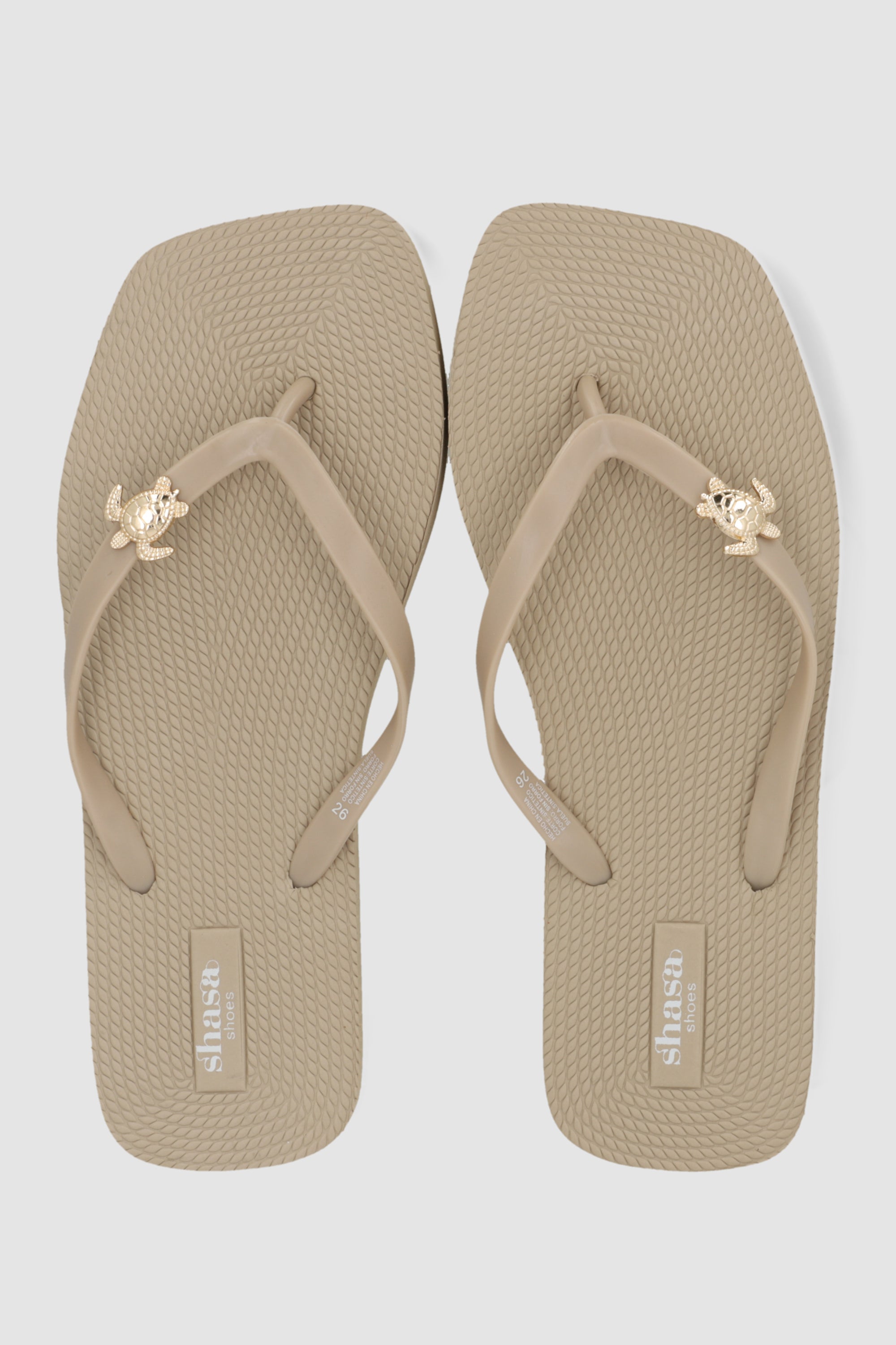 Flip flop plataforma tortuga TAUPE