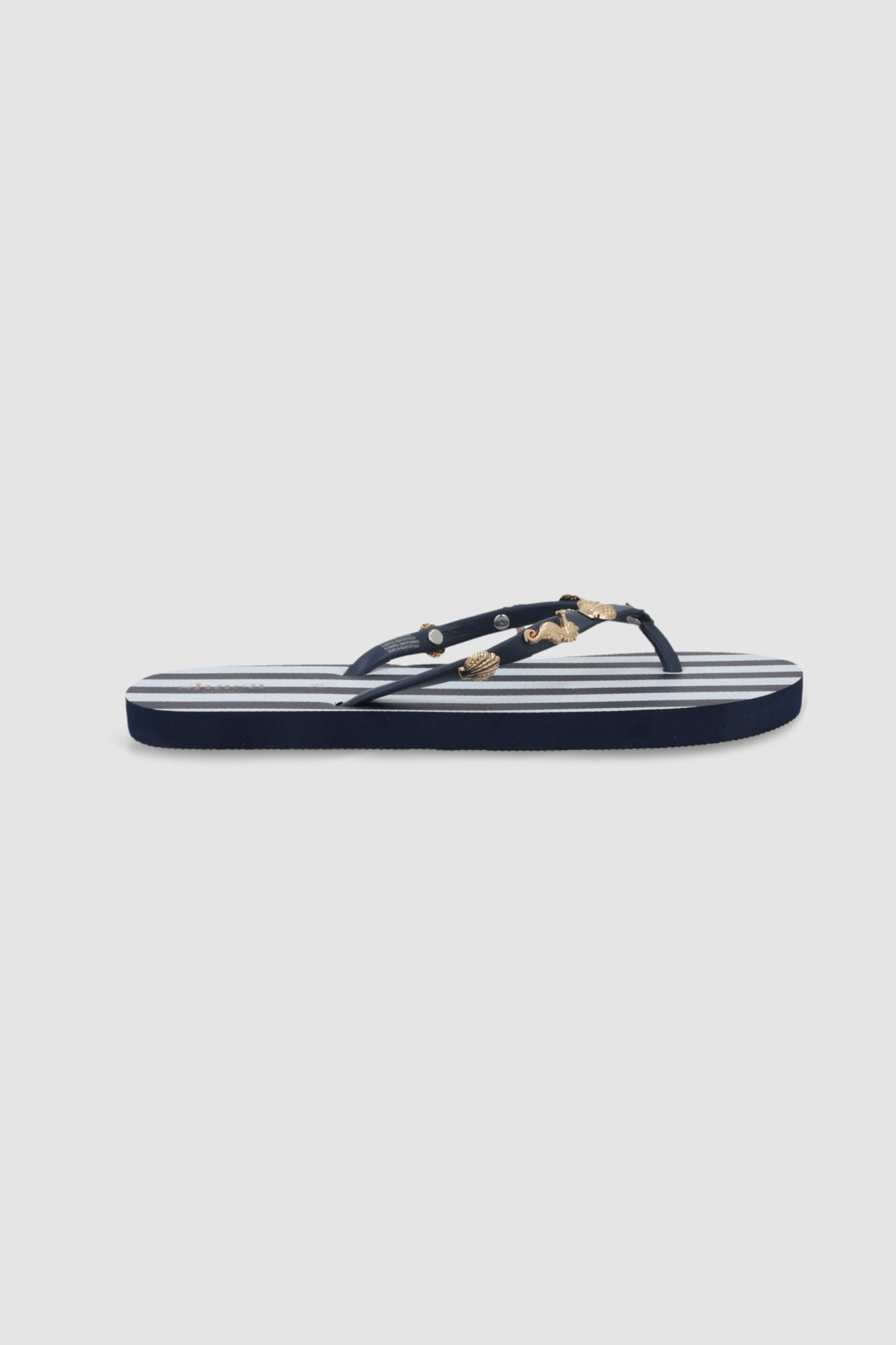 Flip flop rayas charms marinos MARINO