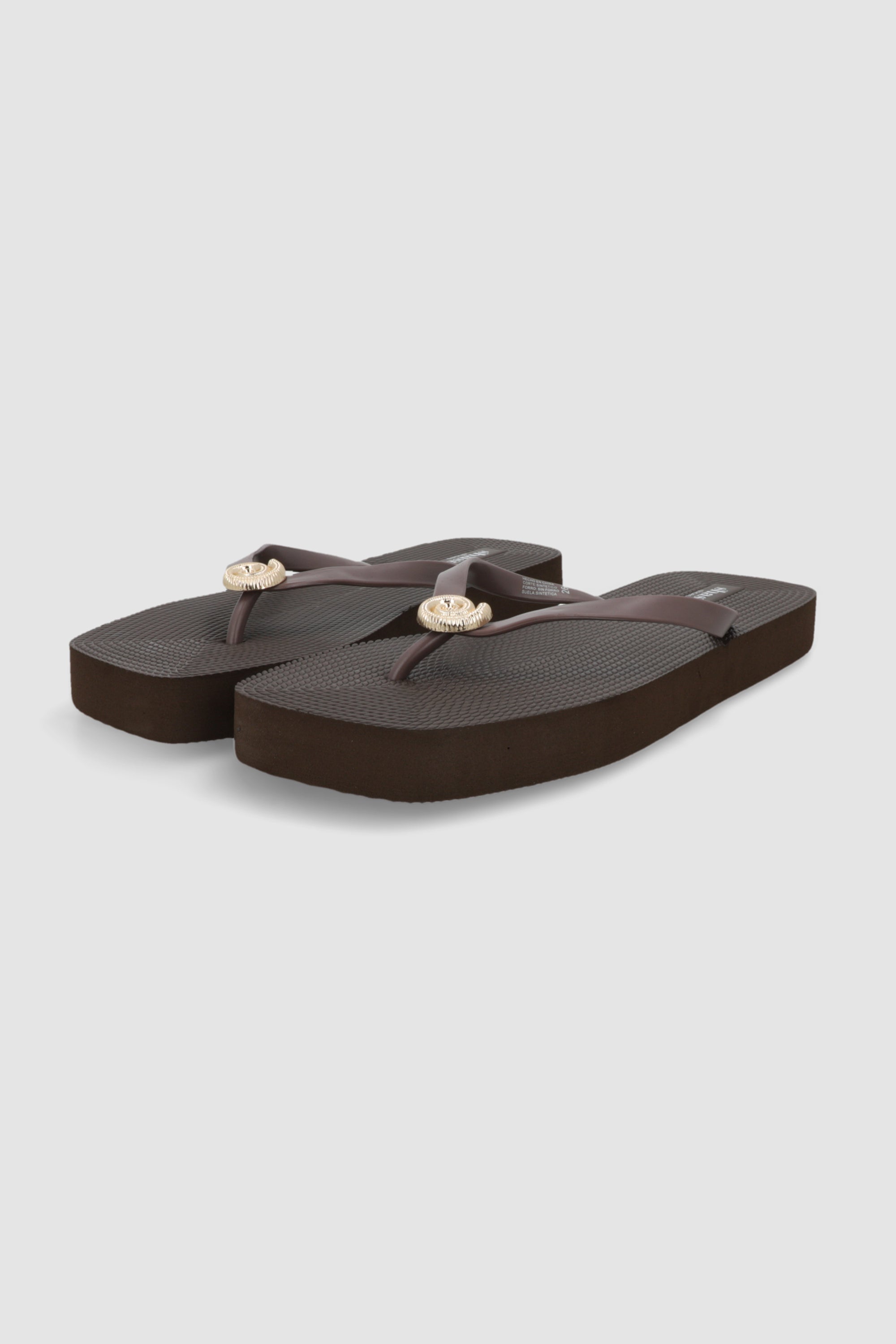 Flip flop plataforma caracola CAFE