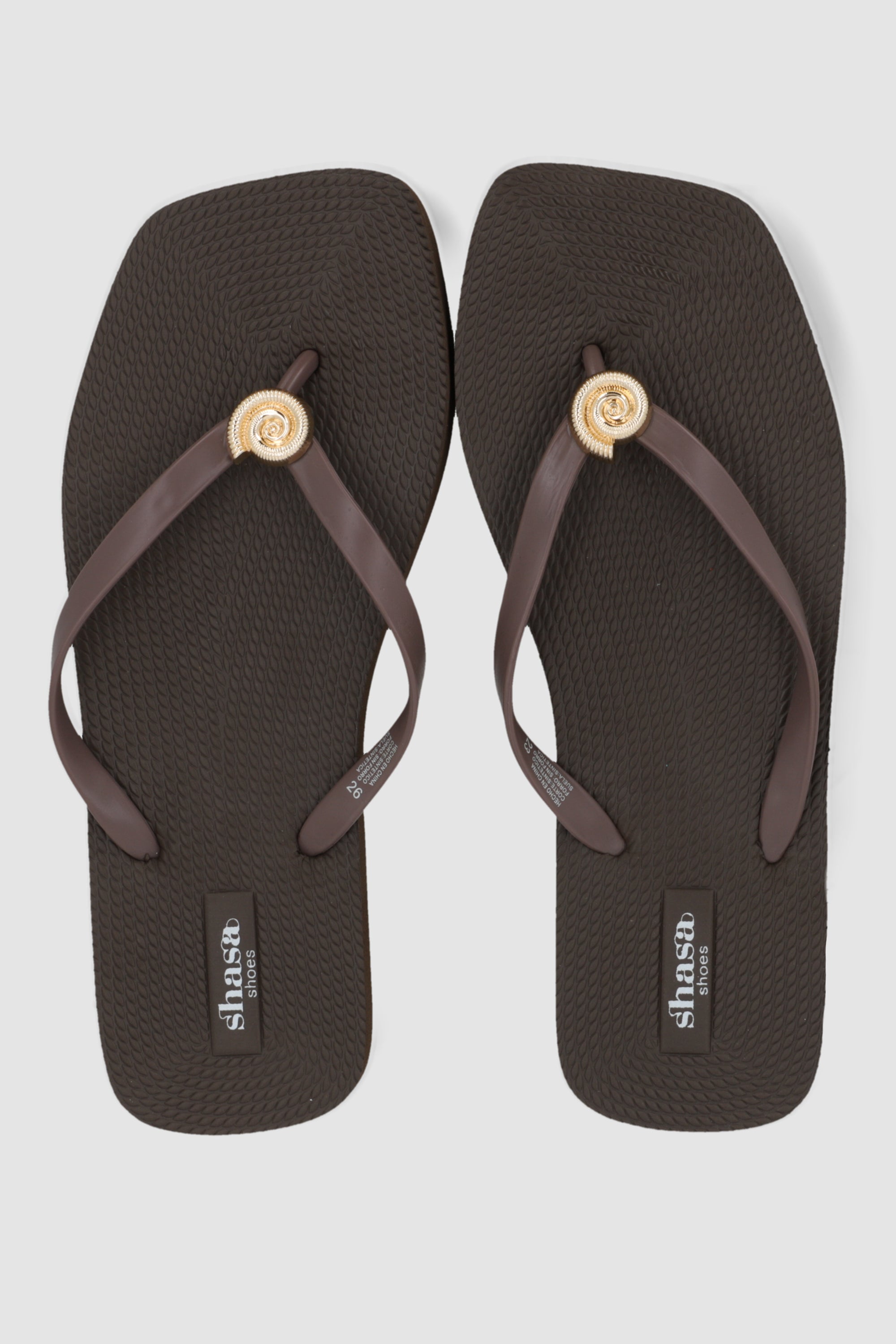 Flip flop plataforma caracola CAFE