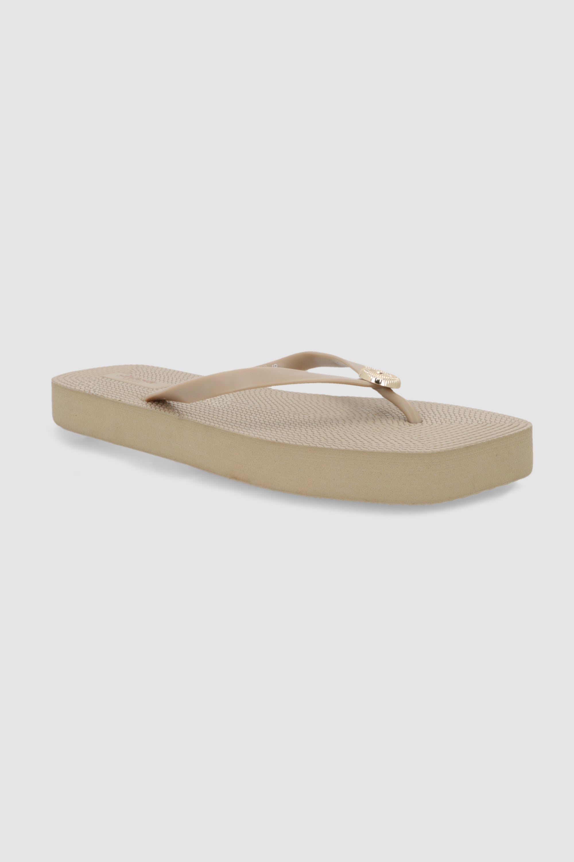 Flip flop plataforma caracola TAUPE