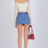 Skort mini falda tiras