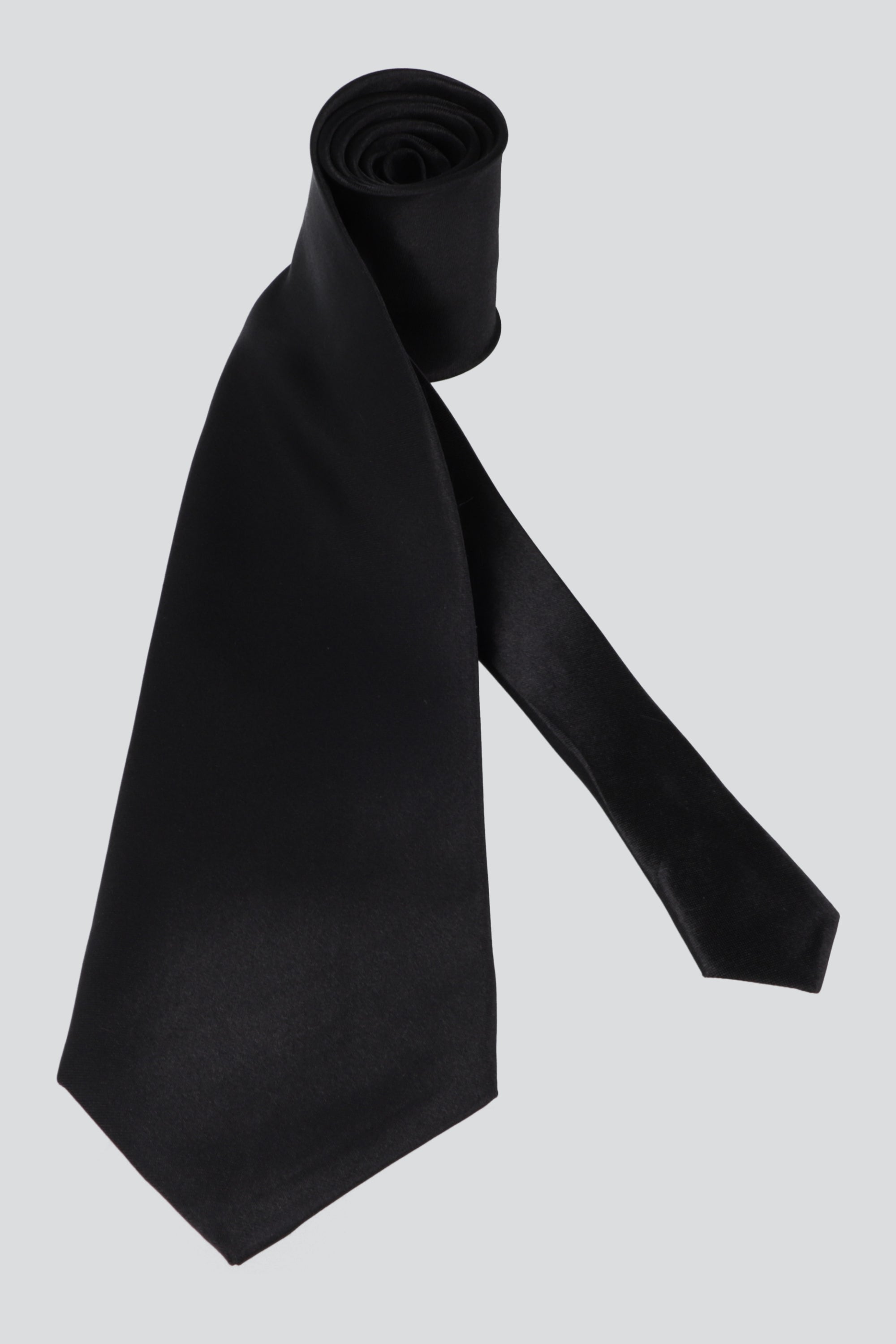 Corbata satin lisa NEGRO