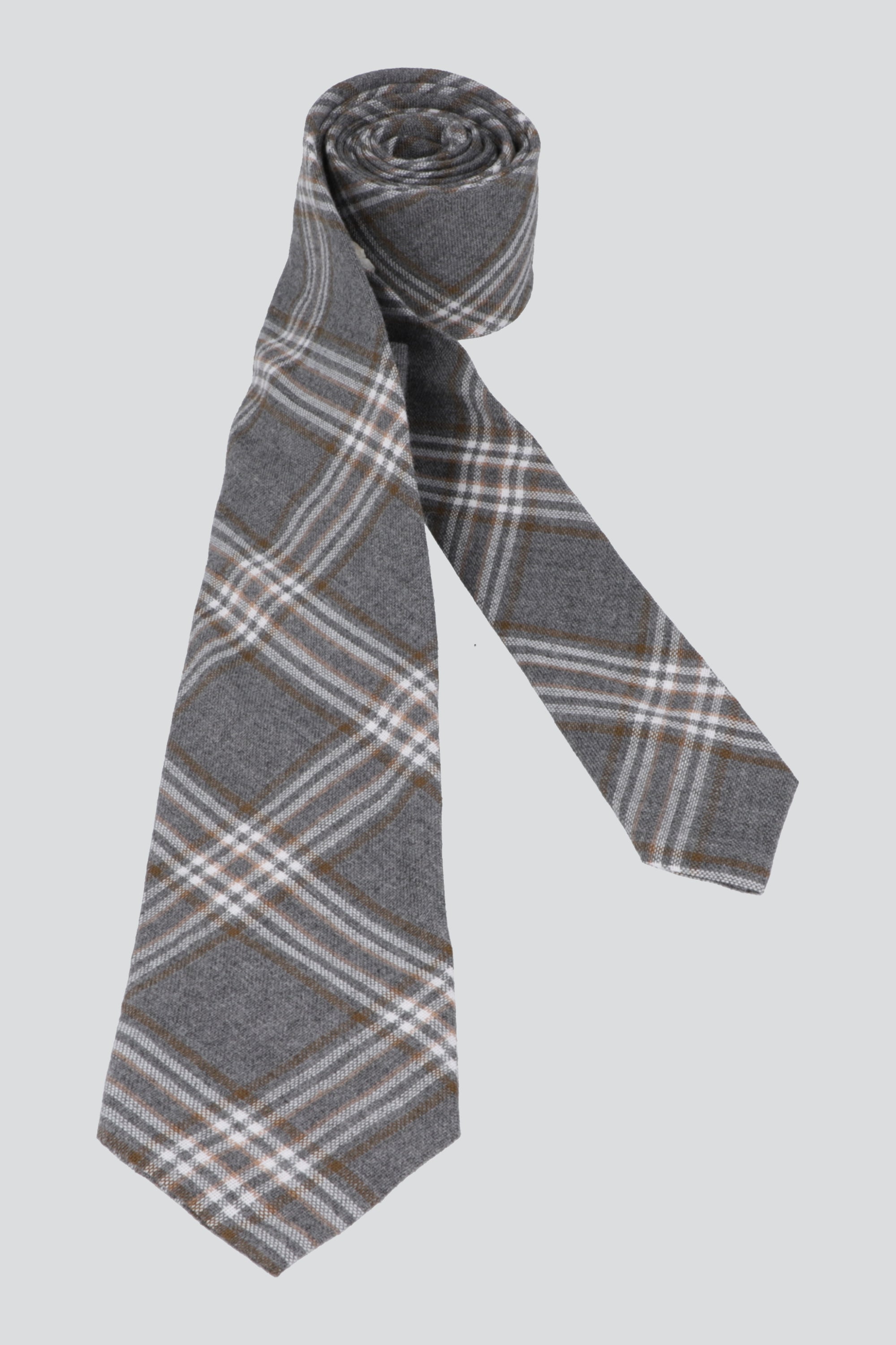 Corbata cuadros GRIS