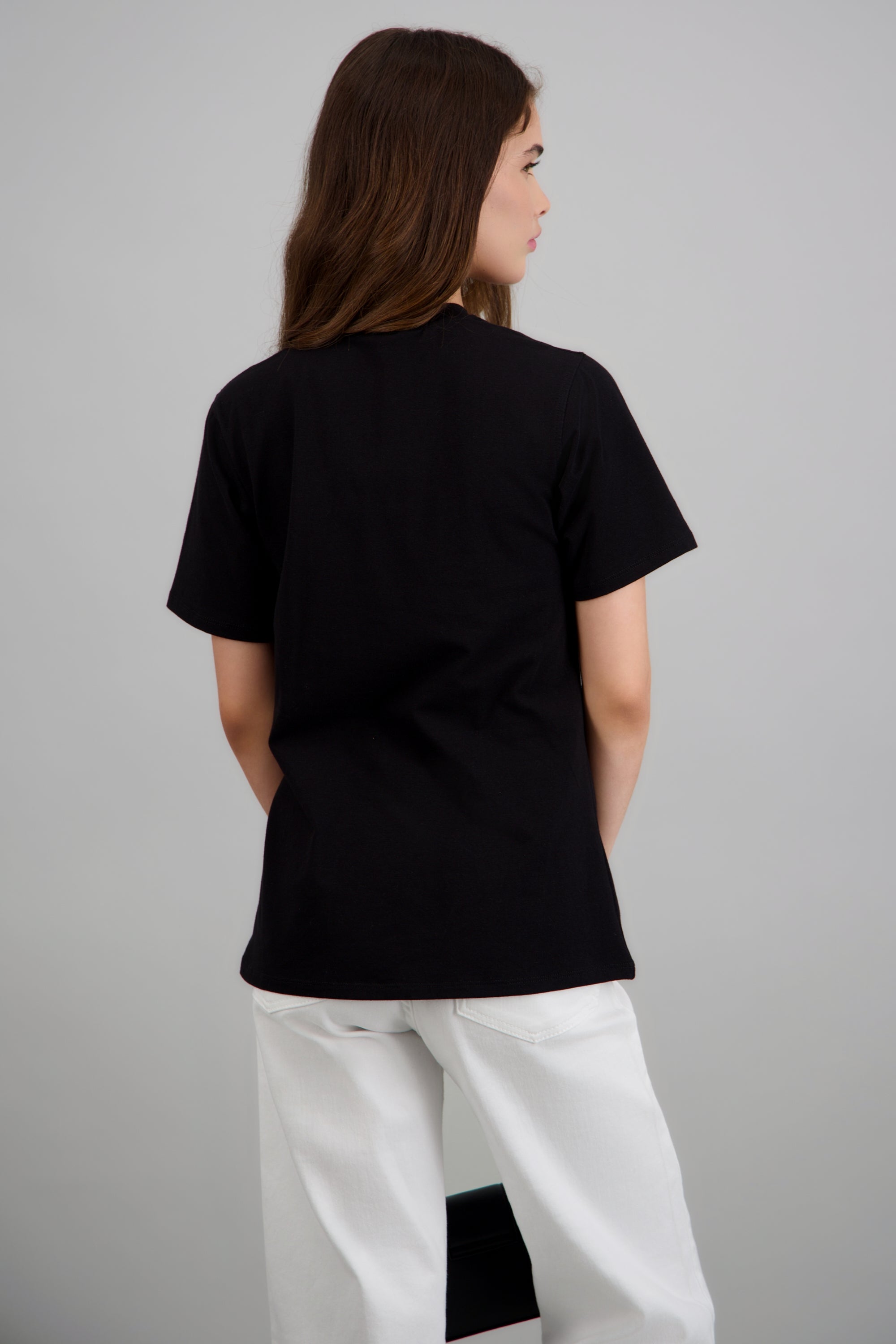 Blusa detalle argolla amarre NEGRO