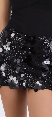 Falda short lentejuela