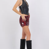 Falda short lentejuela