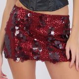 Falda short lentejuela