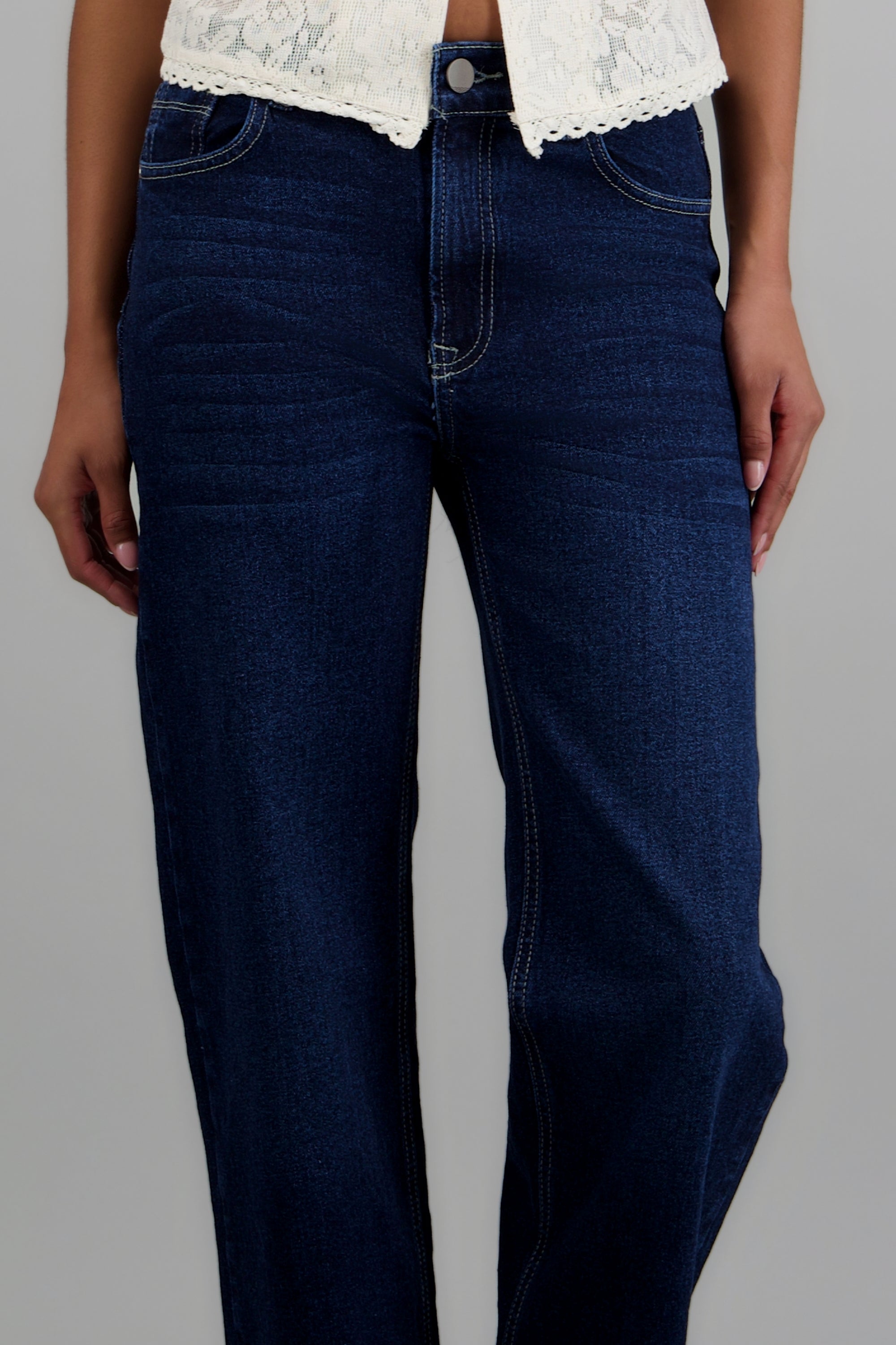 Jeans straight slim DARK WASH